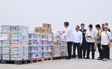 Presiden Jokowi Lepas Bantuan Kemanusiaan ke Palestina