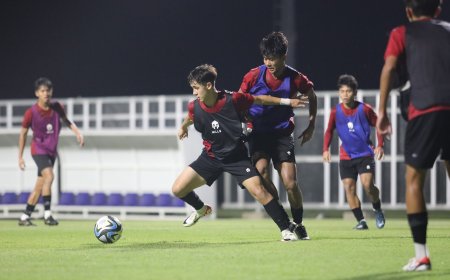 Latihan Perdana di Lapangan Resmi, tim U-17 Matangkan Taktik
