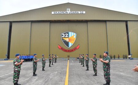 Wakasau Resmikan Renovasi Hanggar Skadud 32 Lanud Abdulrahman Saleh Malang