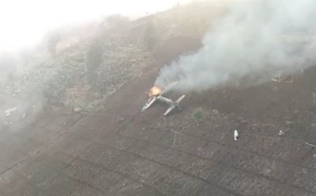 Pesawat Tempur Ringan TNI AU Super Tucano Jatuh di Pasuruan