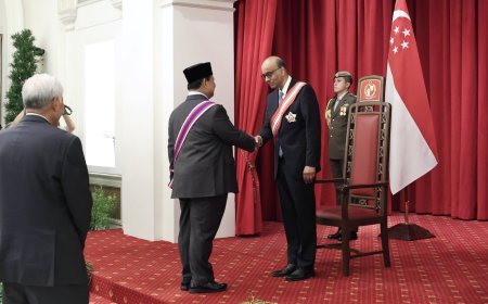 Prabowo Terima Penghargaan Militer Tertinggi dari Pemerintah Singapura, Darjah Utama Bakti Cemerlang