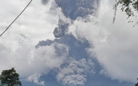 Gunung Marapi Sumatra Barat Erupsi Status Waspada