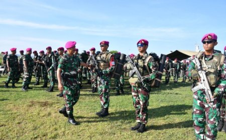 TNI AL Kerahkan Ribuan Personel Siap Amankan Pemilu Di Papua