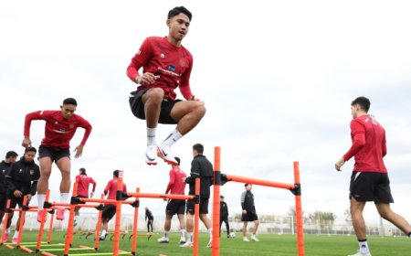 Intensitas Tinggi Latihan Skuad Garuda Dipantau Langsung Shin Tae Yong