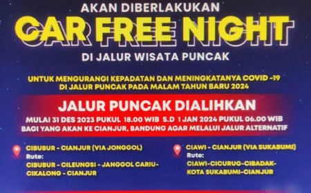 CFN Kawasan Puncak, Polisi Siapkan Dua Jalur Alternatif ke Bandung