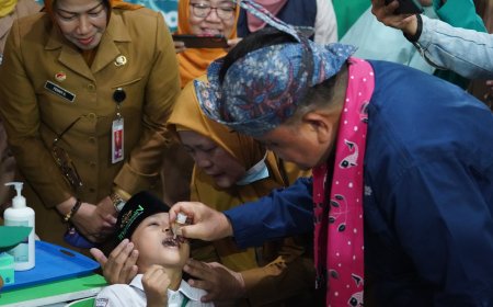 Sub PIN Polio Dilaksanakan Serentak di 3 Wilayah Mulai Hari Ini