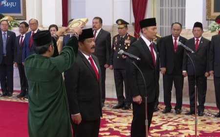 Presiden Jokowi Lantik Agus Harimurti Yudhoyono sebagai Menteri ATR/BPN