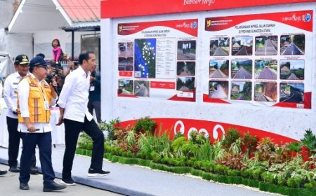 Presiden Jokowi Resmikan Pembangunan Jalan Daerah Senilai Rp868 Miliar di Sumatra Utara