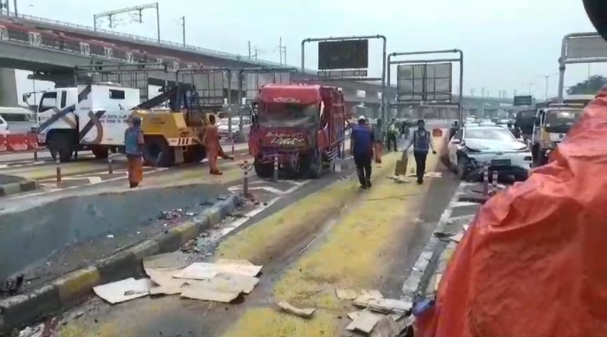 Imbas Kecelakaan Beruntun 3 Gerbang Tol Halim Utama Ditutup