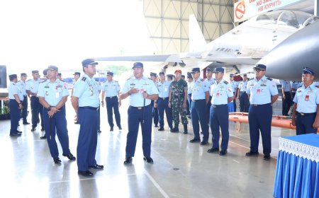 KASAU Cek Kesiapan TNI AU Di Wilayah Makassar