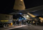 Super Hercules TNI AU Tiba di Maumere, Bawa Bantuan Pascagempa