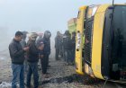 Dua Truk Bertabrakan di Banjarbaru Akibat Asap Karhutla, Jalur Trans Kalimantan Macet 5 Km