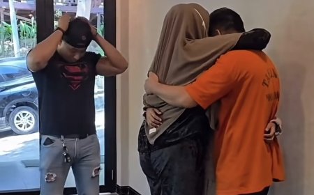 Bikin Mewek, Alasan Humanis Brigpol Taufiq Lepas Borgol Tersangka Saat Dijenguk Anak