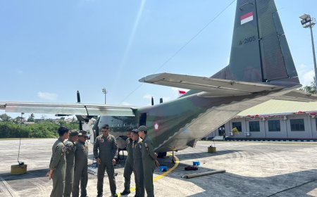 TNI AU Kerahkan Tiga Pesawat Cas ke Kalimantan, Dukung OMC Atas Karhutla