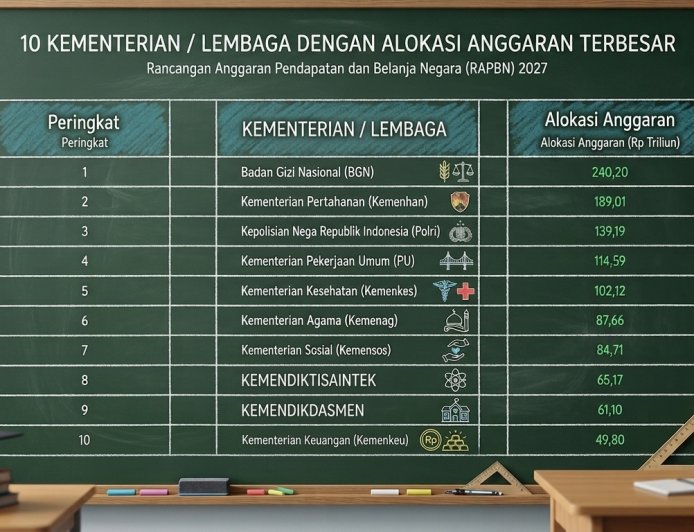 Anggaran Pendidikan Terlempar ke Papan Bawah di RAPBN 2027, Kalah Jauh dari Badan Gizi