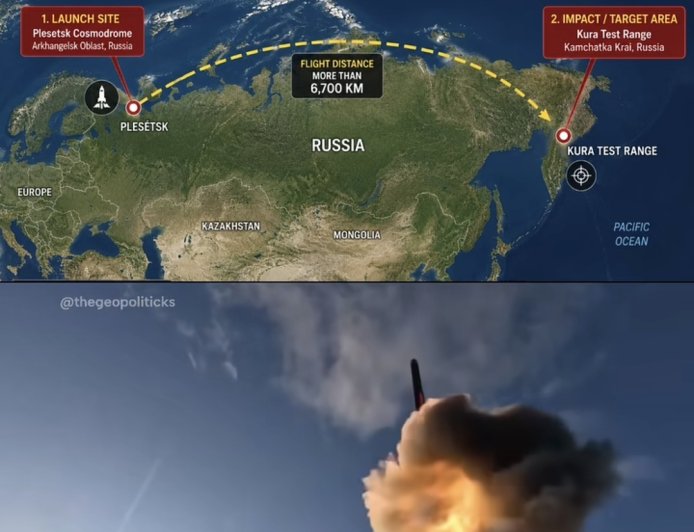 Unjuk Kekuatan Nuklir, Rusia Sukses Uji Coba Rudal Balistik Antarbenua Sejauh 6.700 KM