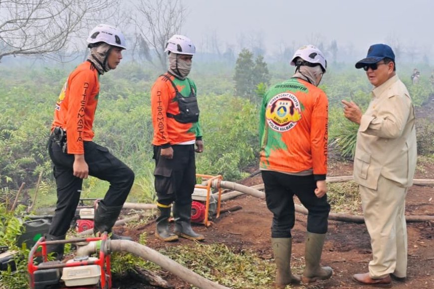 Kebutuhan Penanganan Terus Dipenuhi, Prabowo Optimistis Karhutla Segera Terkendali