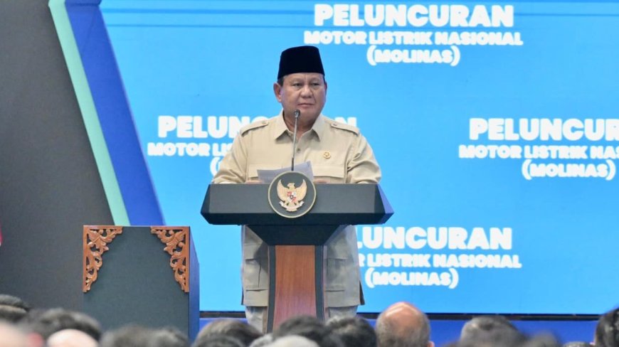 Gak Cuma Jadi Penonton! Prabowo Resmi Luncurkan Motor Listrik Nasional MoLiNas di Cikarang