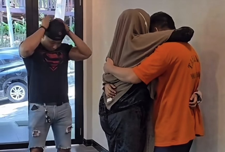 Bikin Mewek, Alasan Humanis Brigpol Taufiq Lepas Borgol Tersangka Saat Dijenguk Anak