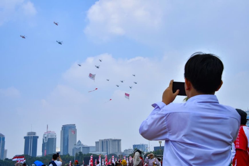 TNI AU Tunjukkan Profesionalisme dalam Demo Udara HUT ke-81 Kemerdekaan RI
