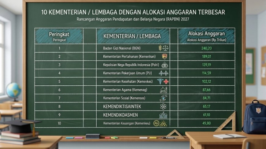 Anggaran Pendidikan Terlempar ke Papan Bawah di RAPBN 2027, Kalah Jauh dari Badan Gizi