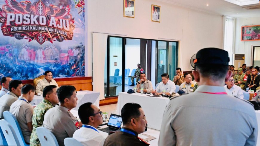 Dari Kalbar Prabowo ke Kalteng Lanjutkan Penguatan Penanganan Karhutla