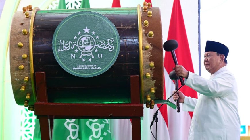 Buka Muktamar ke-35 NU, Presiden Prabowo: NU Institusi Bersejarah dan Berjasa Besar bagi Indonesia
