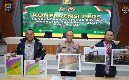 37 Perkara Karhutla Diungkap Polda Riau, 40 Tersangka Dan 904 Hektare Lahan Terbakar