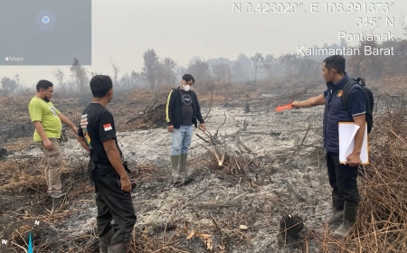 Polri Olah TKP Kasus Dugaan Pembakaran Lahan Untuk Sawit Libatkan Oknum Anggota Dewan