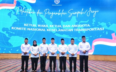 Menhub Dudy Lantik Ketua dan Anggota KNKT Masa Jabatan 2026-2030