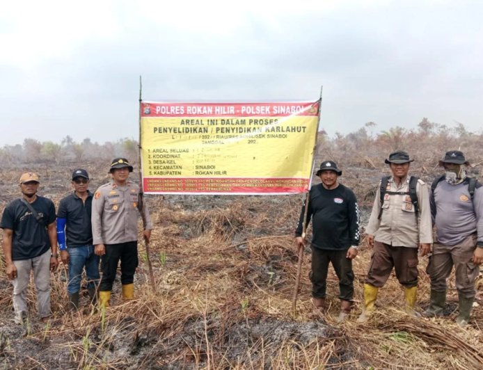Karhutla 30 Hektare Di Rohil Dugaan Rokok Pekerja, Polri  Naikkan Kasus Ke Penyidikan