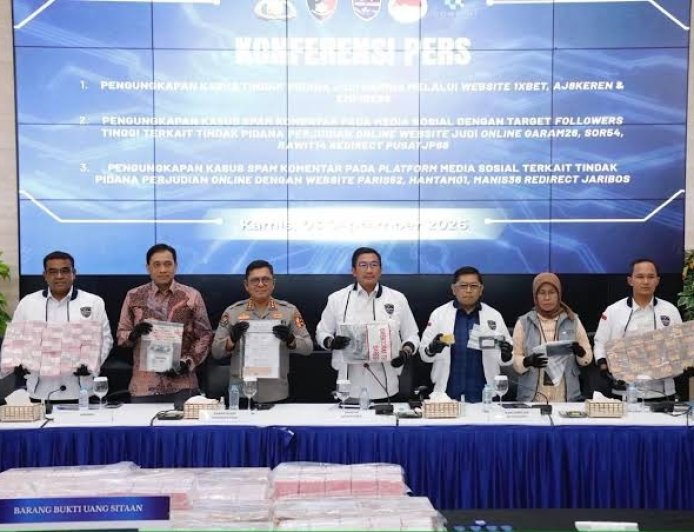 Bareskrim Polri Ungkap Tiga Kasus Judi Online, Sita dan Bekukan Dana Puluhan Miliar