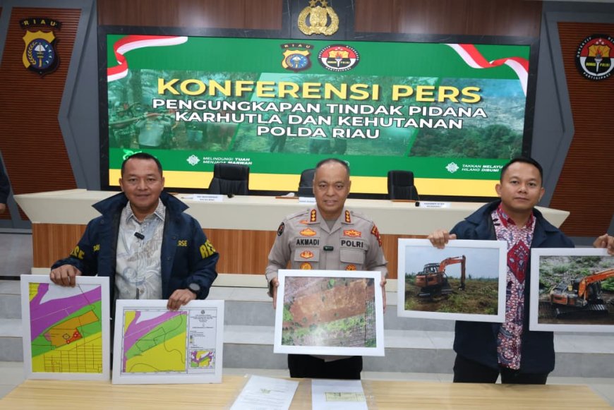 37 Perkara Karhutla Diungkap Polda Riau, 40 Tersangka Dan 904 Hektare Lahan Terbakar
