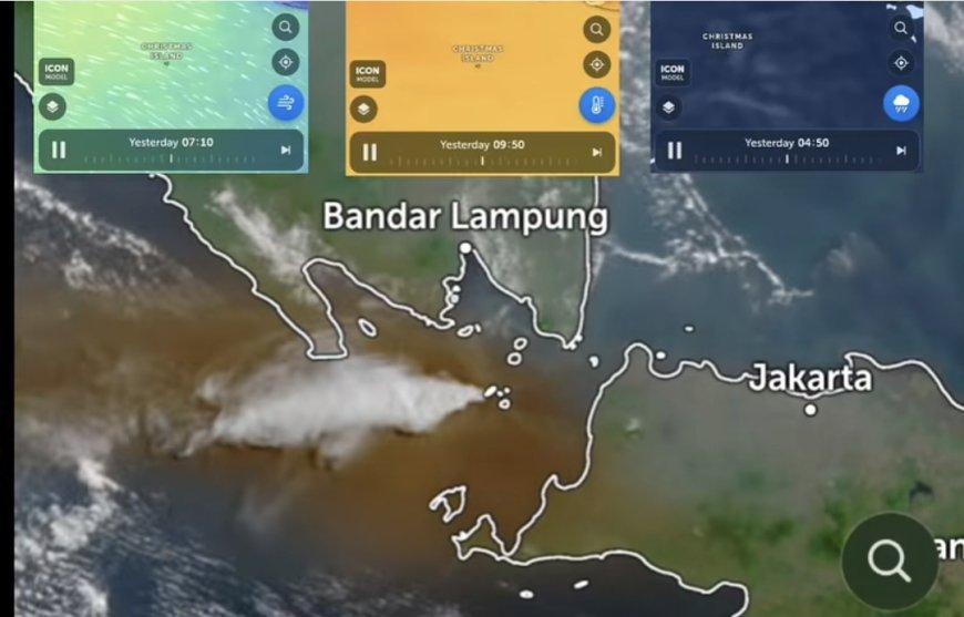 Mengapa Debu Gunung Anak Krakatau Membelah Atmosfer? Sains di Balik Misteri Arah Abu dan Samudra