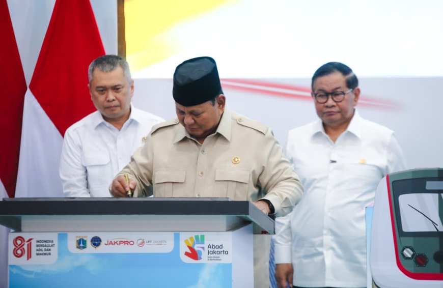 Prabowo Resmikan LRT Kelapa Gading–Manggarai bersama Gubernur Pramono, Perkuat Konektivitas Transportasi Jakarta