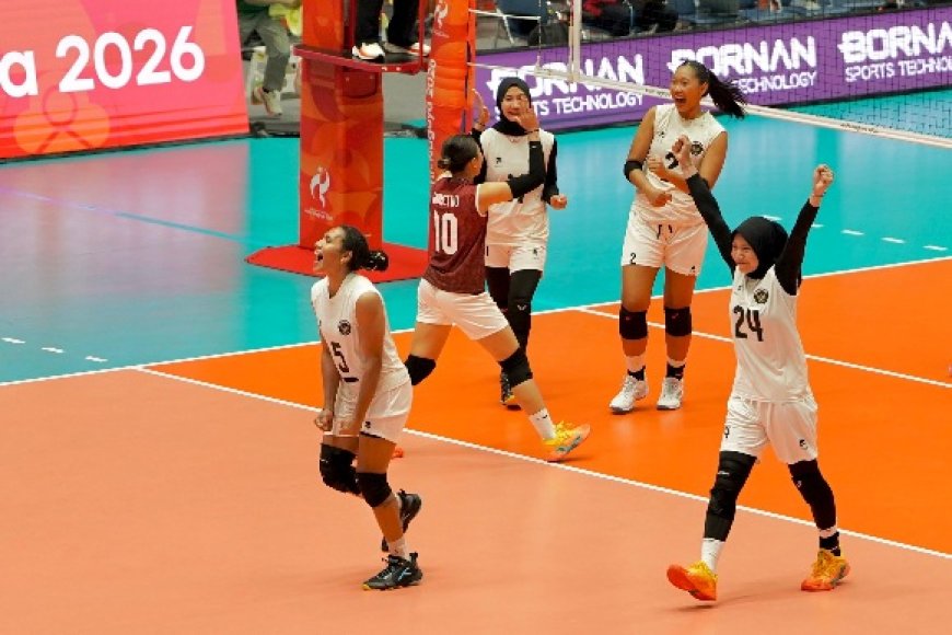 Kalah dari Jepang, Timnas Voli Putri Indonesia Tetap Lolos Perempat Final Asian Games 2026