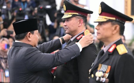 Presiden Prabowo Lantik Suyudi Ario Seto dan Wahyu Hadiningrat sebagai Kapolri dan Wakapolri