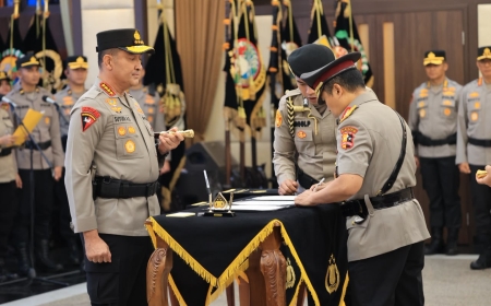 Polri Gelar Sertijab Sejumlah PJU Mabes dan Kapolda