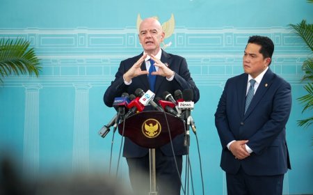 Infantino Puji Kemajuan Sepak Bola Indonesia, Peluang Gelar Event FIFA Makin Terbuka