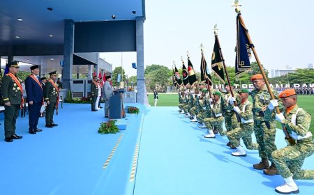 Presiden Prabowo Resmikan 204 Satuan Baru TNI pada Peringatan HUT ke-81 TNI