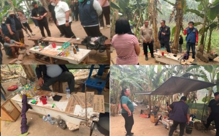 Dirresnarkoba Polda Sumsel Pimpin Penggerebekan di Sekonjing, Sejumlah Gubuk Dibongkar