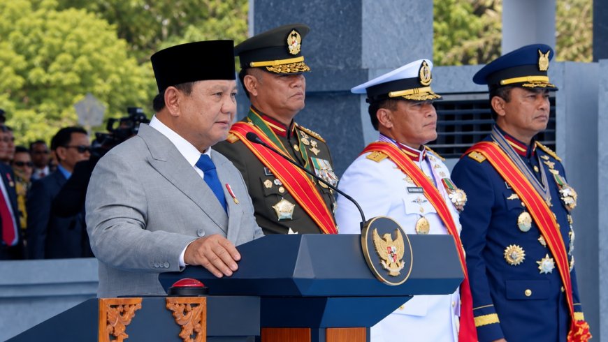 HUT TNI ke-81, Presiden Prabowo Sampaikan TNI Tidak Terpisahkan dari Rakyat