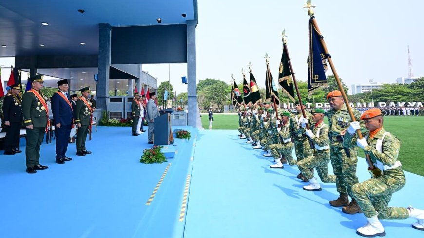 Presiden Prabowo Resmikan 204 Satuan Baru TNI pada Peringatan HUT ke-81 TNI