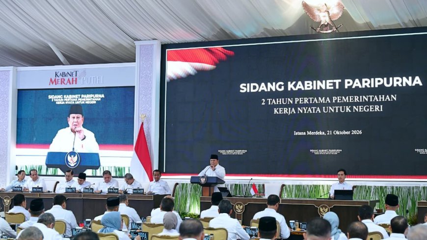 Prabowo Pimpin Sidang Kabinet Paripurna: Dua Tahun Pemerintahan Kerja Nyata untuk Negeri
