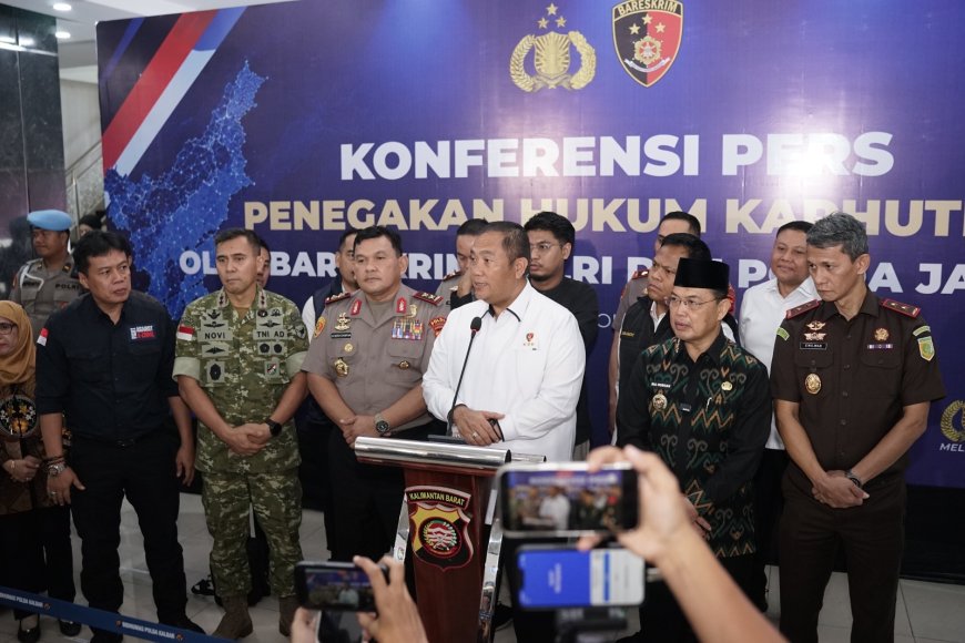 Penegakan Hukum Karhutla di Kalbar: 68 Kasus Perorangan dan 33 Korporasi Masuk Penyidikan